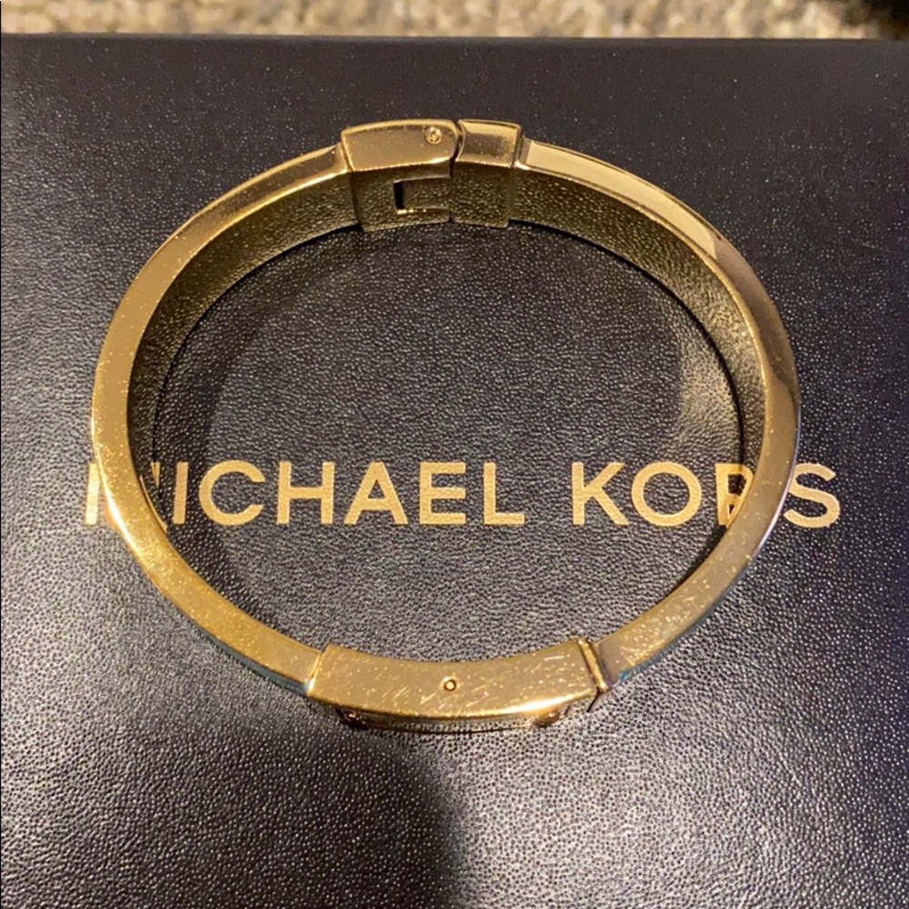 Aqua blue with gold authentic MK bracelet